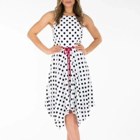 NWT Ricki’s Polka Dot Midi Dress  | Women’s Size 2 - Picture 1 of 9